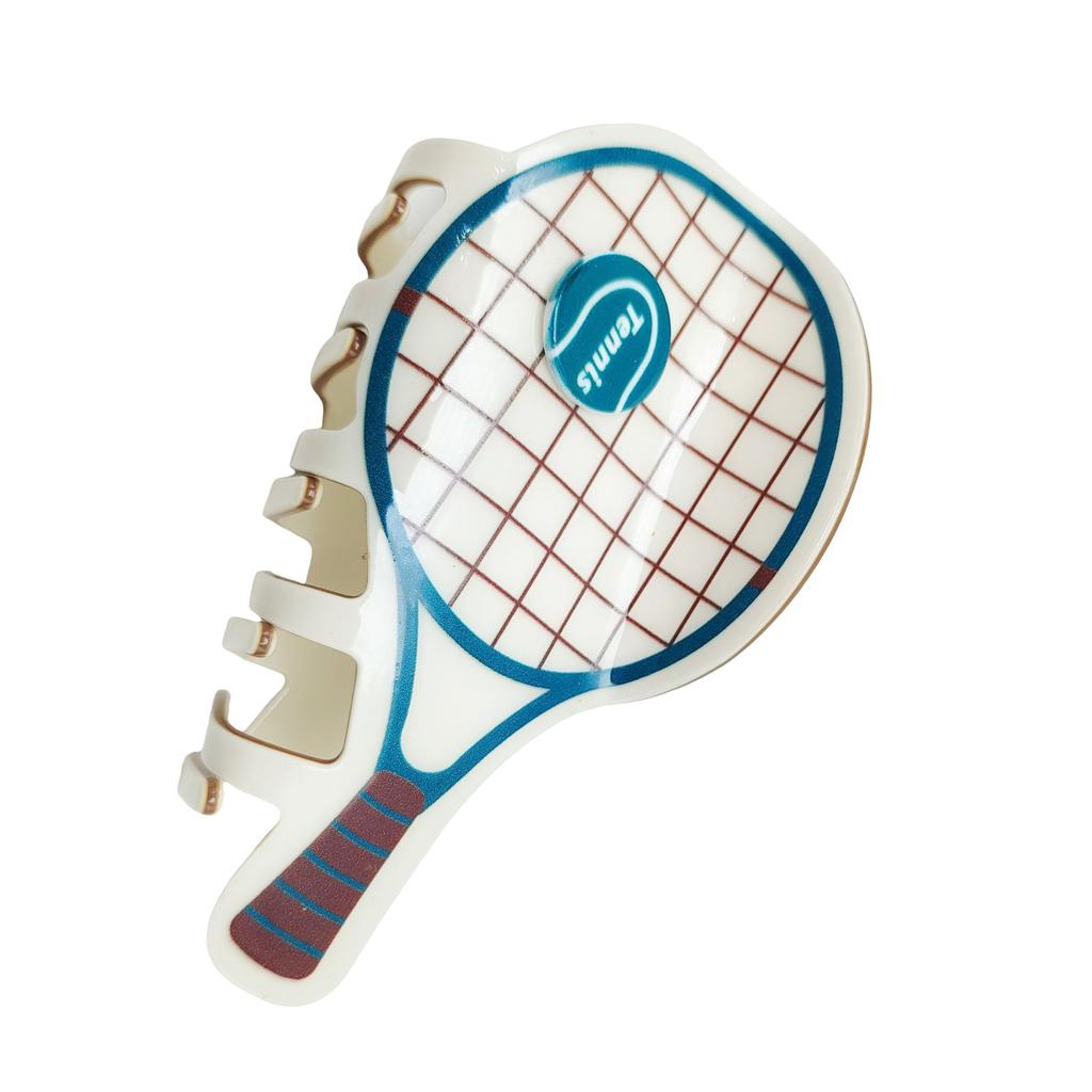 Creative Tennis Racket Hair Clip Non Slip Grip Sports Theme Hair Accessory For Women Girls Daily Use