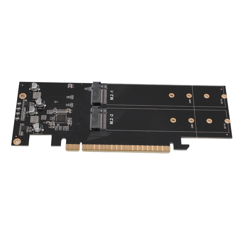 Quad M.2 NVMe To PCIe 4.0 X16 Adapter 4 Port High Speed 4x32Gbps M Key SSD Soft RAID Card PCIE 4.0