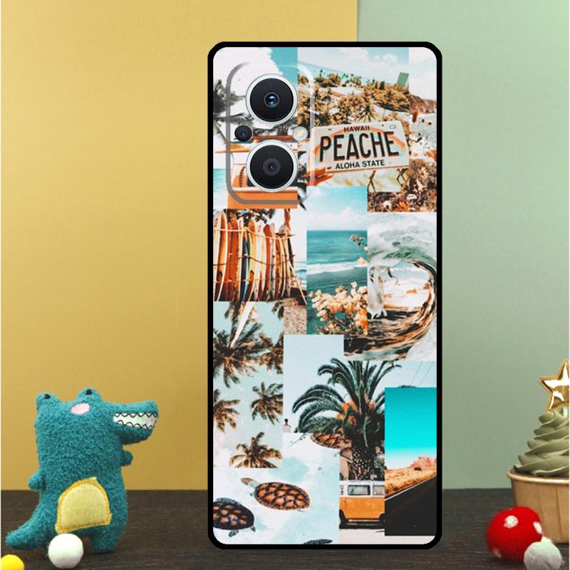 Чехол "Пляжное настроение" для OPPO Reno 15F 13F 14F 12 11 F 10 14 15 Pro 7 8 Lite OPPO Find X9 X8 X6 X5 Pro