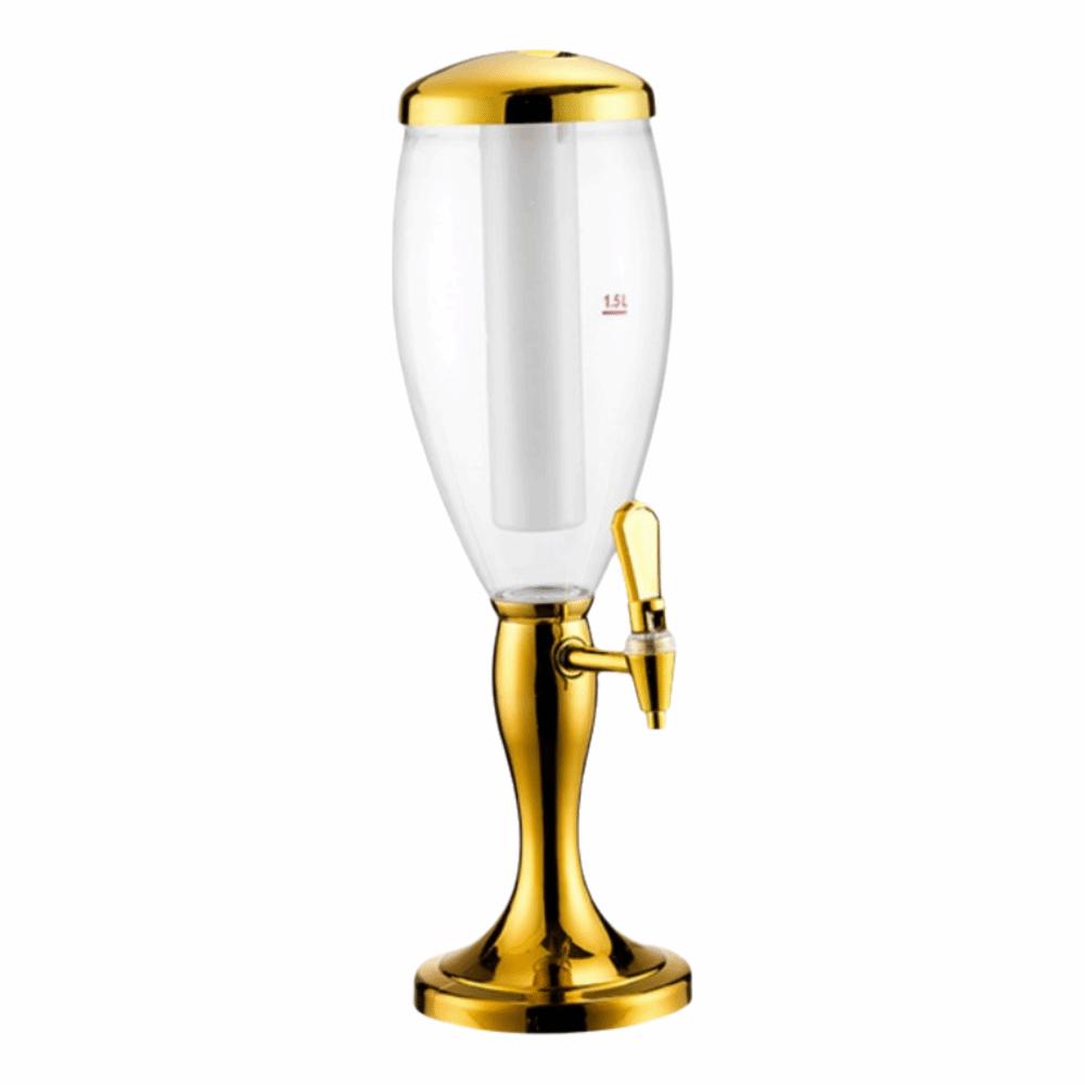 with Icicles Beer Dispenser Dual-Head Faucet Beverage Machine Creative Drink Holder Hotel Use