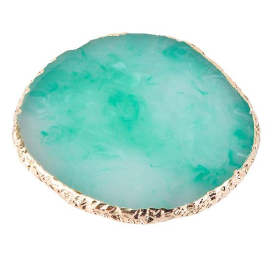 Yousheng Resin Nail Art Palette Safe Stylish Eco-friendly Portable Nail Mixing Tray for Easy Gel Color Display