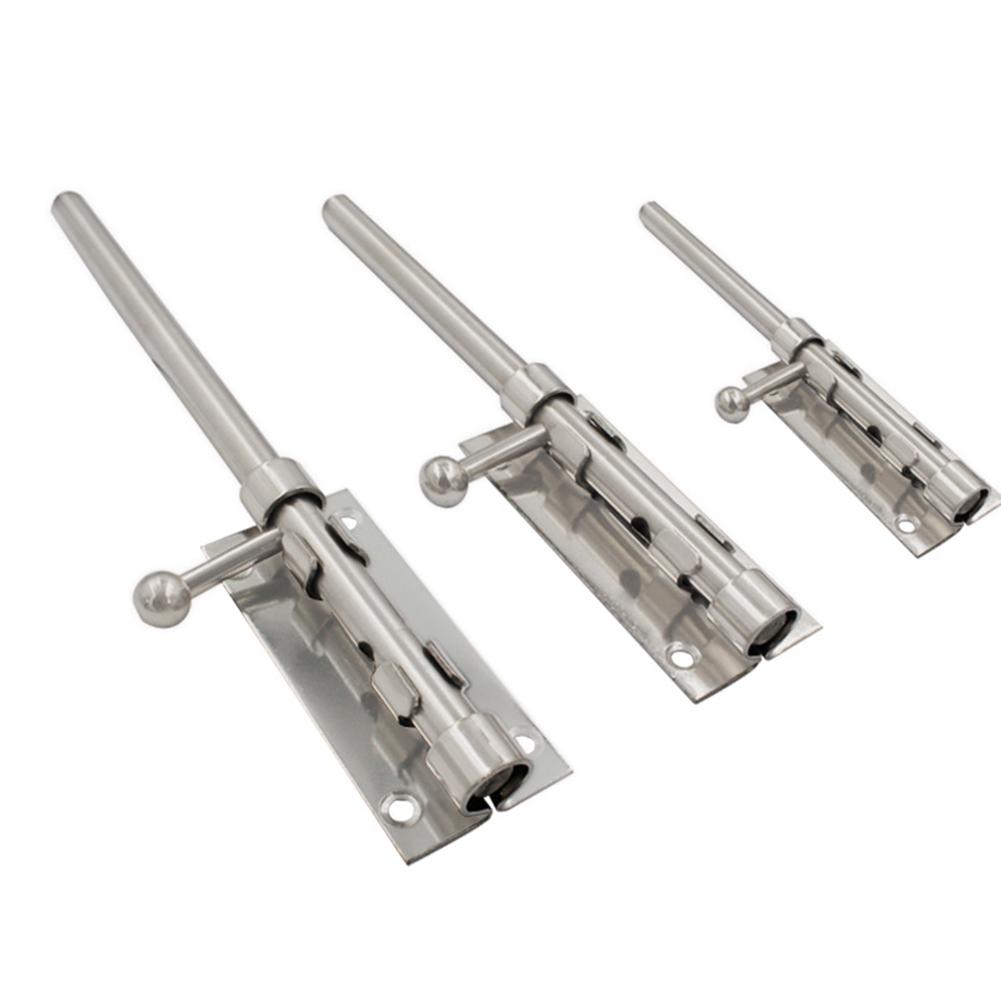 Шпингалет для двери Ванная Туалет Сарай Замок-защелка Защелка Нержавеющая сталь Защелка Безопасность Противоугонный замок Раздвижные болты Фурнитура