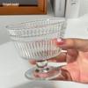Винтажные рельефные стеклянные десертные чаши