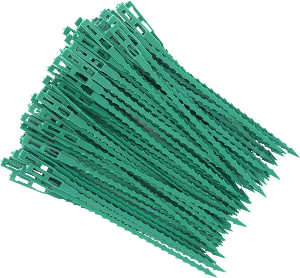 50 шт. регулируемые пластиковые стяжки для кабелей для растений многоразовые садовые стяжки для садовых деревьев поддержка для восхождения виноградная лоза томатный стебель зажим