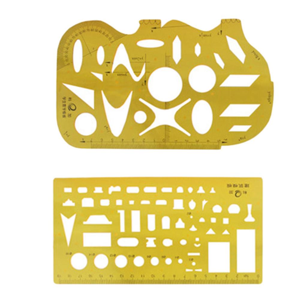 Landscape Templates Ruler Set Architecture Plastic Measuring Symbols Stencil Geometry Measuring Bathroom and Kitchen Floor