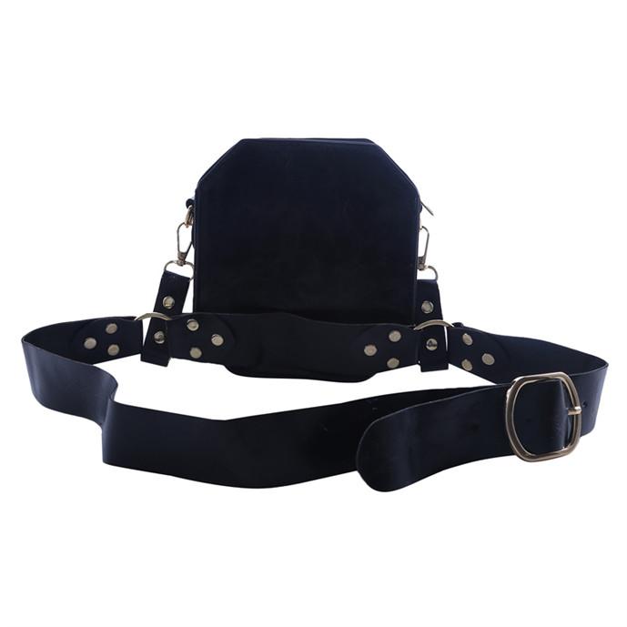 Женская поясная сумка из искусственной кожи, маленькая квадратная набедренная сумка, многофункциональная сумка для телефона на ножках, крестообразная, для улицы