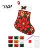 DIY Holiday Craft Projects for Kids Rhinestone Painting Christmas Stocking Kit, 6 Festive Patterns Crafts with Resin Making Supplies Drills And Tools,