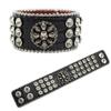 Готический Панк Браслет с Черепом Браслет со Стразами Дизайн Ювелирных Изделий Бриллиант Искусственная Кожа Ручные Украшения