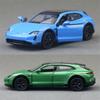 1/36 Porsche Taycan Turbo S Cross Turismo Модель спортивного автомобиля из сплава Литой металл Гоночный автомобиль Модель транспортного средства Звук Свет Детская игрушка Подарок