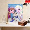 Disney Сделай сам жемчужное искусство Замороженная Анна, Эльза и Олаф Декоративное настенное искусство Креативное украшение Подарок для друзей Настольный дисплей
