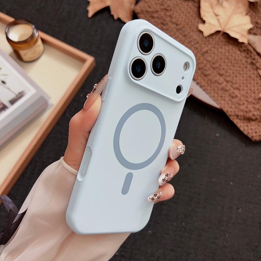 Официальный Жидкий Силикон Для Magsafe Магнитный Чехол Для Телефона Для iPhone 17 Air 16 15 14 13 12 Pro Max Беспроводная Зарядка Обложка