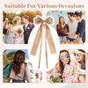 1pc Multi-color Cute Hair Clip, Bow Hair Clip, Long Tail Bow Hair Accessory, Large Ribbon Bow Satin Hair Clip