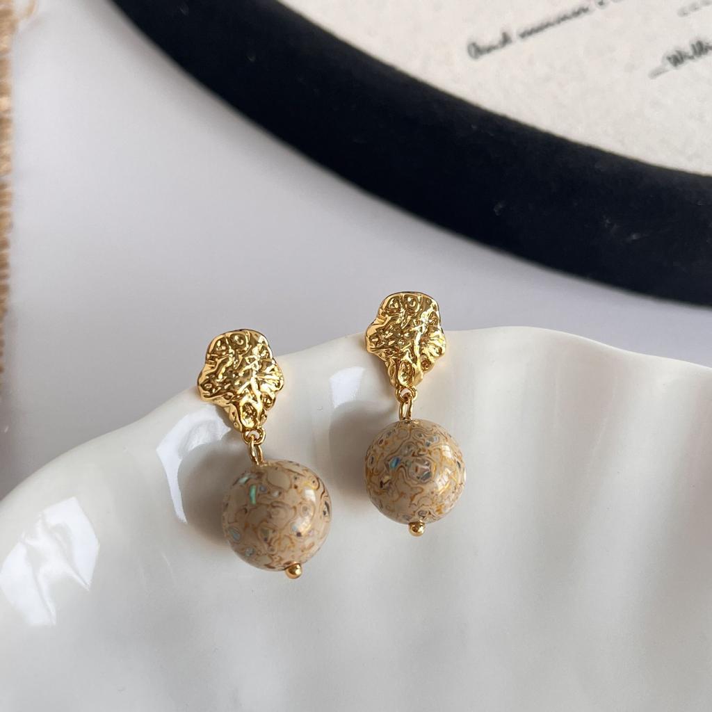 Осень и зима, новая серия Pangu, нематериальное культурное наследие, лакированные серьги ручной работы, женские инкрустированные улитки, китайские ретро-темпераментные серьги