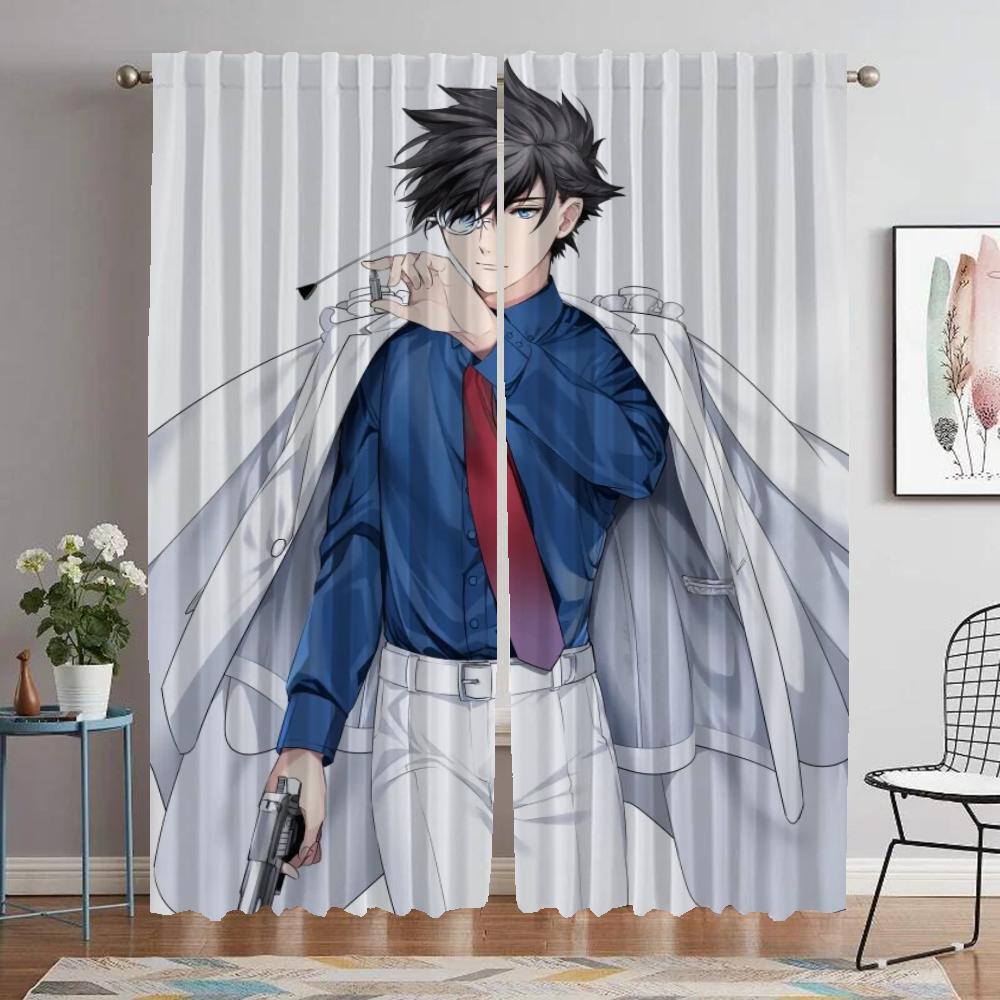 Kaitou Kiddo кухонные шторы для гостиной перегородка Хэллоуин украшение тюль для спальни затемняющие шторы оттенки элегантный