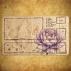 Vintage Corrugated Paper Lotus Pattern Mouse Pad Playmat 24"X14" MTG TCG Office Desk Mat for Work Game PC Laptop Carpet MousePad