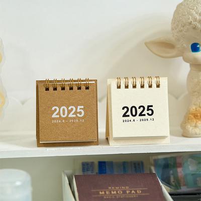 2025 Настольный календарь Мини-календарь на спирали Книги Кавайный список дел Ежедневный ежемесячный ежегодный планировщик Управление временем Украшения стола