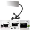 Adjustable Flexible Clip On Security Mirror Rectangle/Round Convex Design for Desk or Cubicle Rear View Monitoring