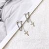 Punk Style The Cross Earring Fashion Geometric Stud Earrings Women Women Men Rock Jewelry Party Eardrop