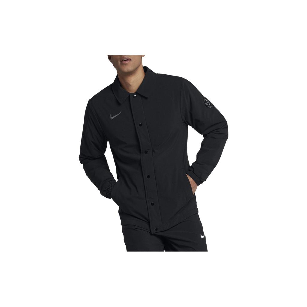 Nike Logo Printed Polo Jacket Men Jacket Black 890654-010