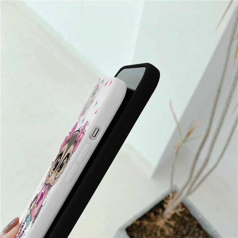 Мягкий силиконовый чехол с рисунком совы для Samsung A55 M35 S24 Xiaomi Redmi Note 13 Pro iPhone Huawei Honor Realme Camera Защитный противоударный чехол