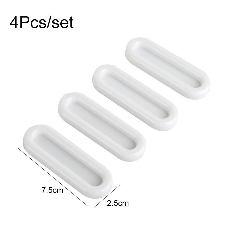 4Pcs/set Self-adhesive Door Handles for Window Cabinet Drawer Wardrobe Sliding Door Handle Glass Non-slip Grip Auxiliary Handles