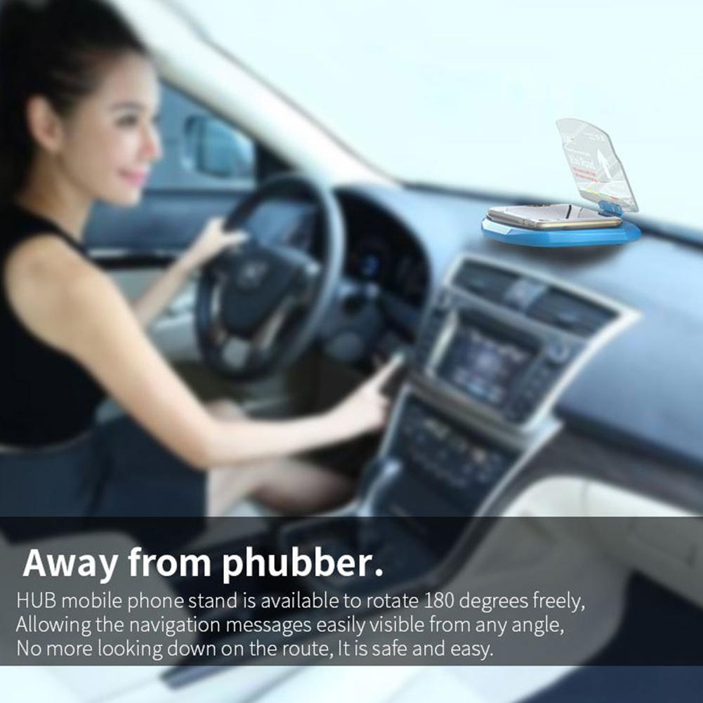 HUD Head Up Display Car GPS Navigation Image Reflector Holder for Smart Phone