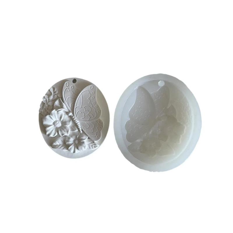 Силиконовая форма Цветок Бабочка DIY Подвеска Цветок Ароматерапия Гипсовый Орнамент Форма для Смолы Форма для Мыла Ручной Работы Форма для Выпечки