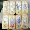 Low Scare Tarot 12*5.5cm 78 Pcs Cards Secretly Add The Language of Flowers Japanese Anime Style Cartoon Tarot Cards