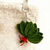 Yousheng Woven Keychain Handmade Pomelo Leaf Design Lucky Charm Keychain Hand-Crocheting Decorative Pendant Car Backpack Accessories