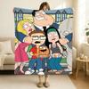 Cartoon A American D Dad! Blanket Soft and Skin Friendly For Couch Bed Napping Bedspread All Seasons Comforter