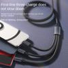 Четыре в одном быстрозарядный кабель для передачи данных, подходящий для телефонов iPhone, сверхбыстрая зарядка Huawei 5A, зарядный кабель Xiaomi Type-Coppo