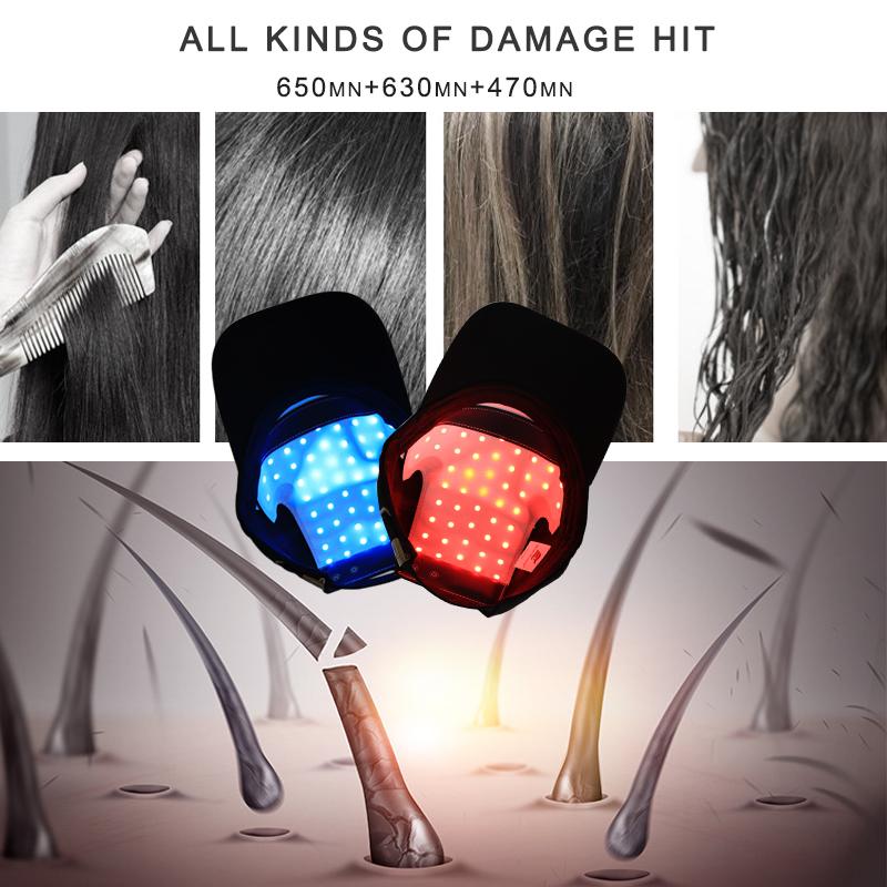 Лазерная терапия, шлем для роста волос, устройство против выпадения волос, колпачок для восстановления роста волос, 48 шт., лазер