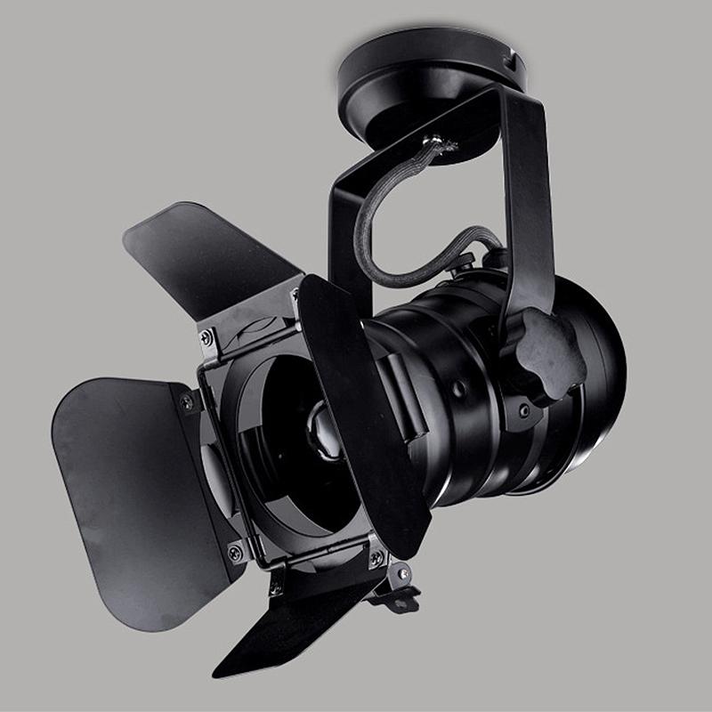 E27 Винтажная железная лампа, промышленный светильник, ретро-лампа, регулируемая 4-створчатая лампа для магазина одежды, кофе-бара, светильник в стиле лофт