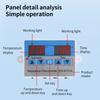W1011 Интеллектуальный контроллер температуры с функцией сигнализации высокой/низкой температуры DC 12V/24V/12-60V/AC 110-220V Диапазон регулирования -20~80℃