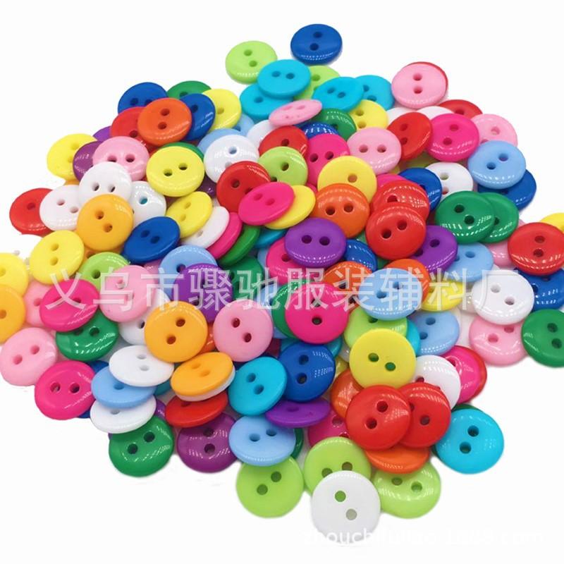 Красочные пуговицы из смолы с двумя ушками для хлеба, пуговицы для детской одежды, пуговицы для детского сада своими руками