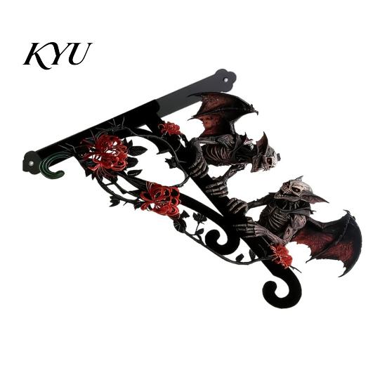Garden Decoration Gifts Wall Mounted Planter Hanger Hook, Animal Iron Hanging Plant Bracket, Unique Lawn Art Outdoor Heavy Duty Holders for Patio Yard