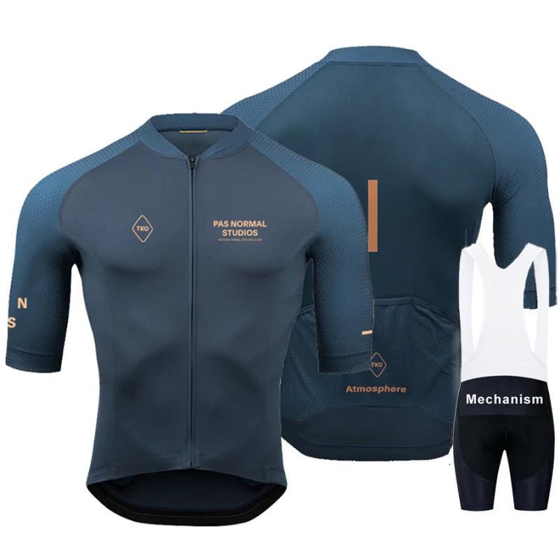 Mens Cycling Jersey Bib Shorts Set Breathable Road Bike Outfit