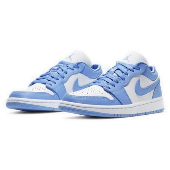 Женские кроссовки Air Jordan 1 Low UNC Синие AO9944-441