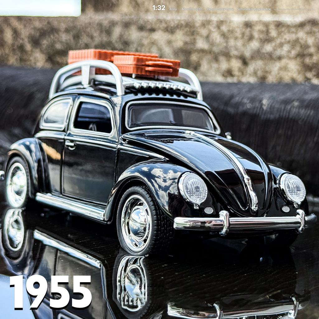 1/32 Beetle 1995 Классический Автомобиль Сплав Модель Автомобиля Звук и Свет Оттяжка Детская Игрушка Коллекционные Предметы Подарок на День Рождения
