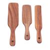 3Pcs Set Wooden Spurtles Set Slotted Spatula Kitchen Utensil for Stirring Mixing