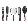 Набор из 5 щеток для волос, расческа для расчесывания волос, массажная расческа для укладки, зеркало и подставка для держателя