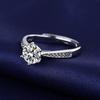 1-Carat Moissanite Silver Ring for Women - Celebrity Recommended, In Stock