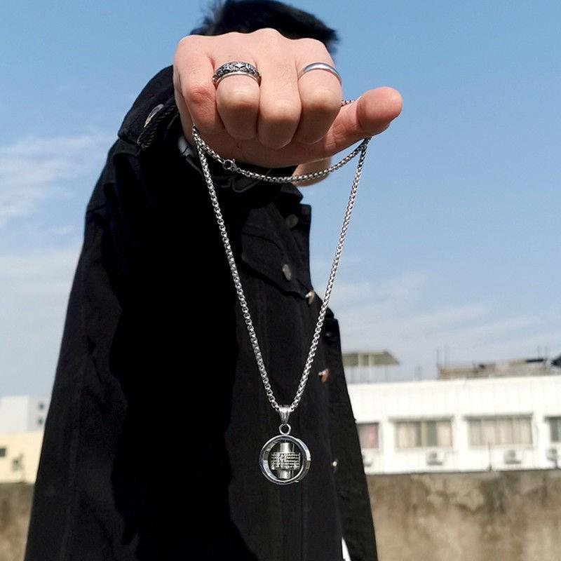 Мужская хип-хоп вращающаяся подвеска-крест из титановой стали