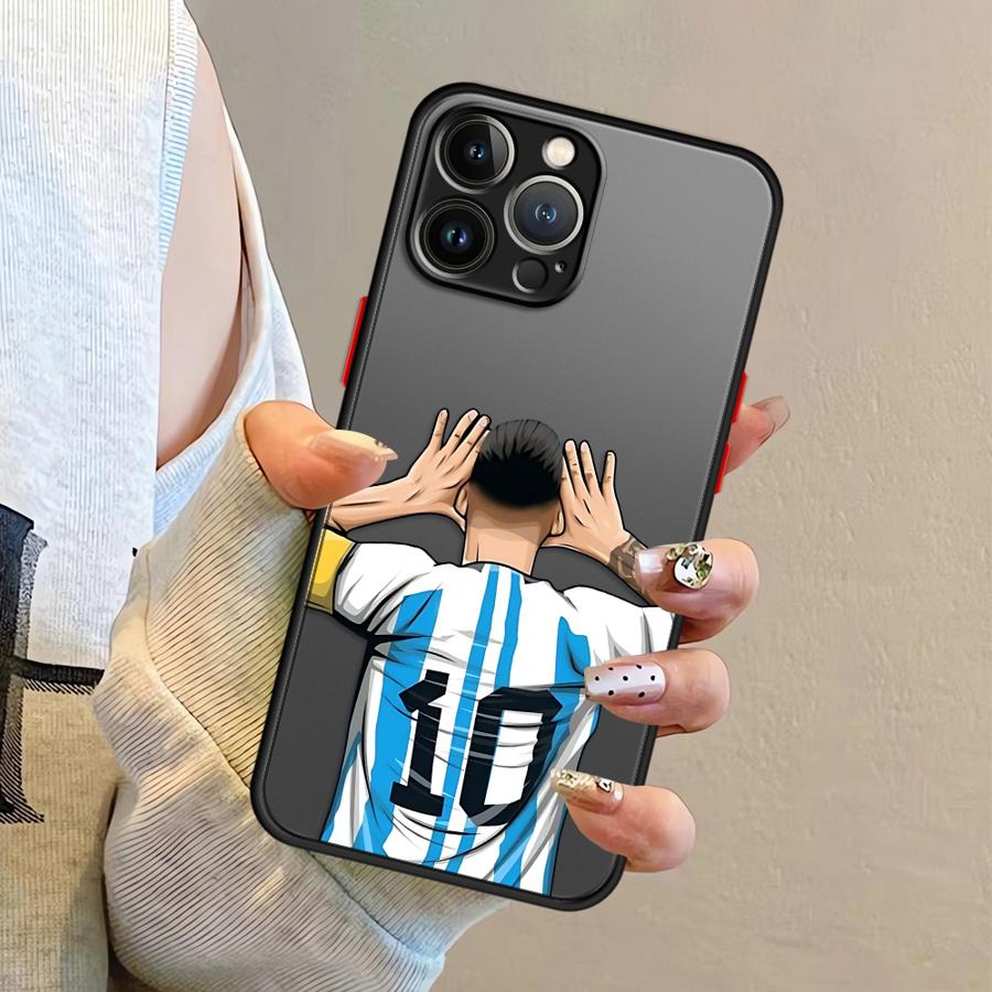 Футбольный номер 7 Чехол Задняя крышка телефона для iPhone 17 Pro Max 14 12 11 16 Plus 7 8 SE 15 XS XR Air 13 Mini