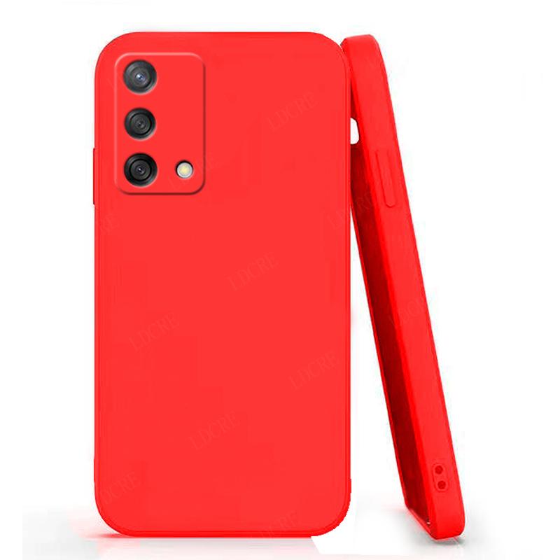 For Cover OPPO Reno 6 Lite Case For Reno 6 Lite Capas Luxury Liquid Silicone Shockproof Full Soft Cover For Reno 6 Lite Fundas