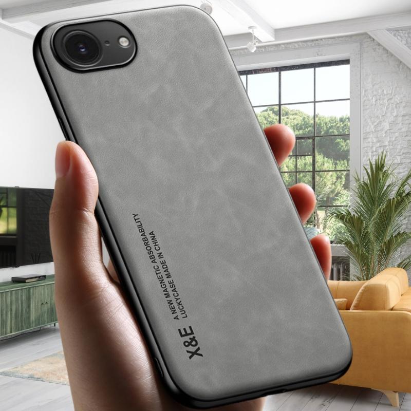 For iPhone 17e Case  Magnetic Leather Soft Phone Cases for iPhone 17 E  iphone 17e Silicone Back Cover Coque Fundas