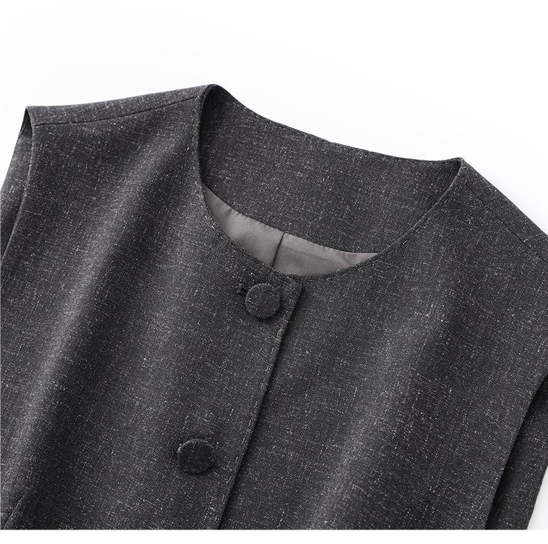 South Oil Модный льняной жилет на шнуровке и комплект брюк широкого кроя