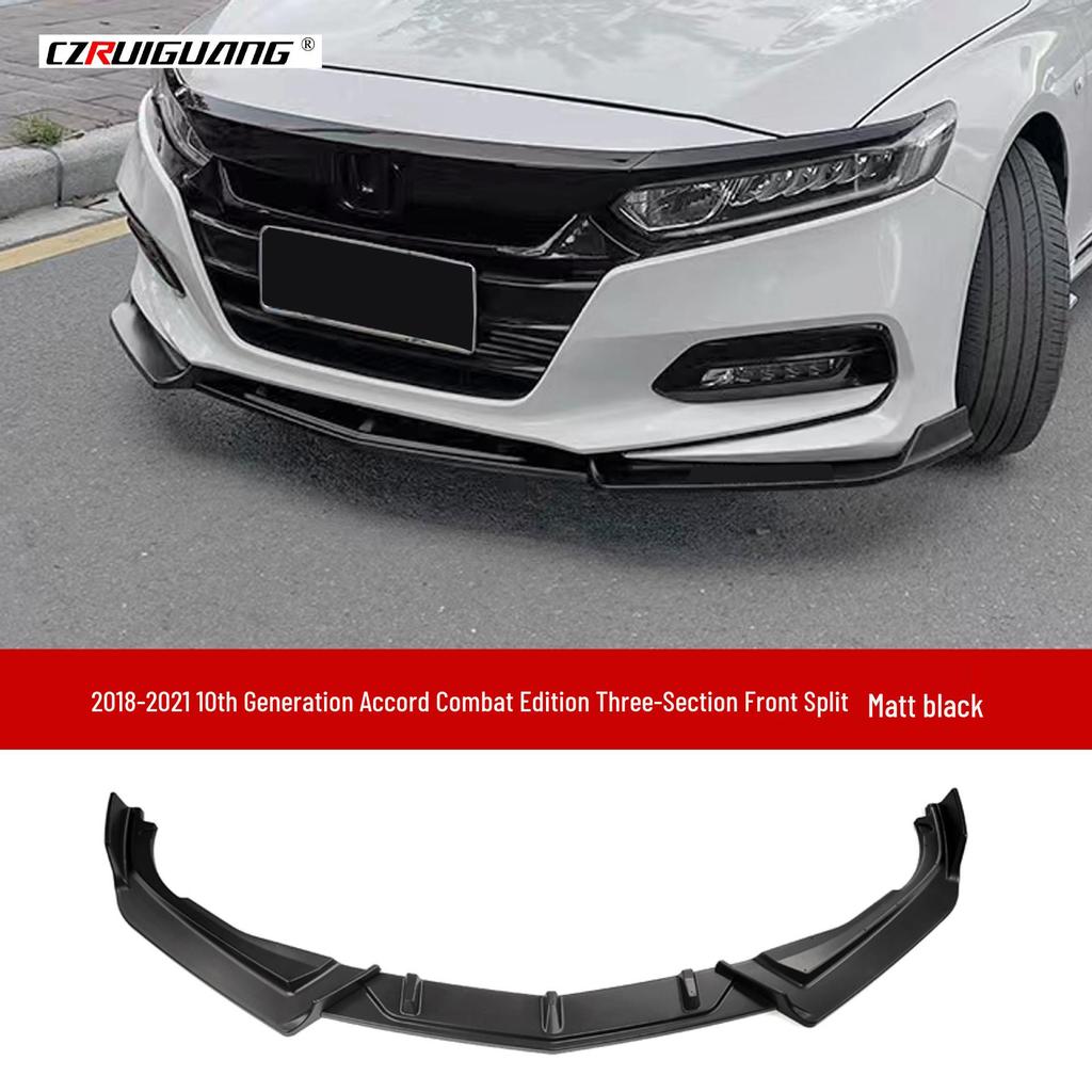 2018 Accord 10th Gen Aggressive Kit: Front Lip, Splitter, Rear Wing, Top Spoiler, Rear Lip, Side Skirts.