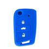 KEYYOU 3 Button Silicone Car Key Case For VW PASSAT Skoda Superb A7 KODIAQ 2015 2016 2017 2018 Remote Fob Cover