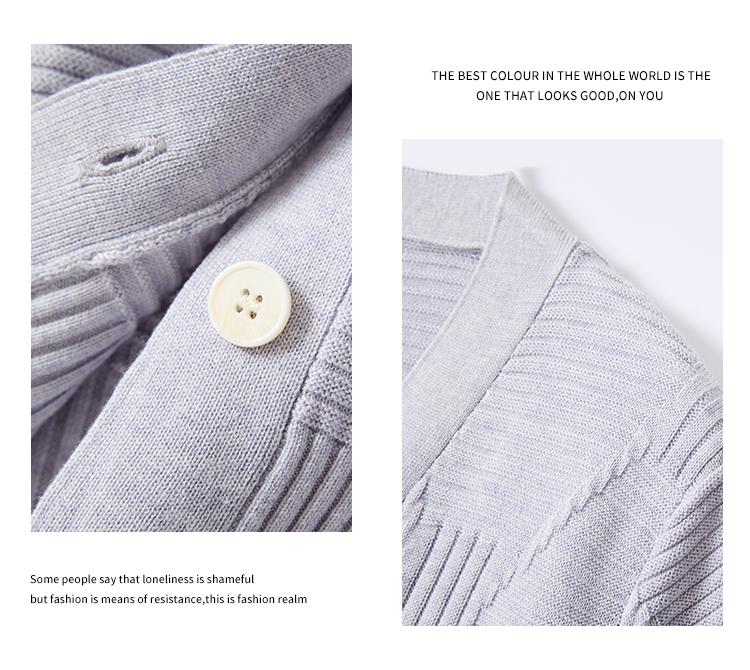 Pure color gentle short-sleeved cardigan jacket with mulberry silk, spring and summer new style, simple and versatile women's knitted sweater